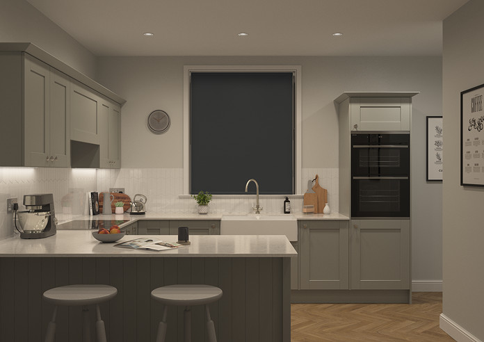 Rimini (Blackout), Black & Optima Alto - Double Roller Blind - Image 7